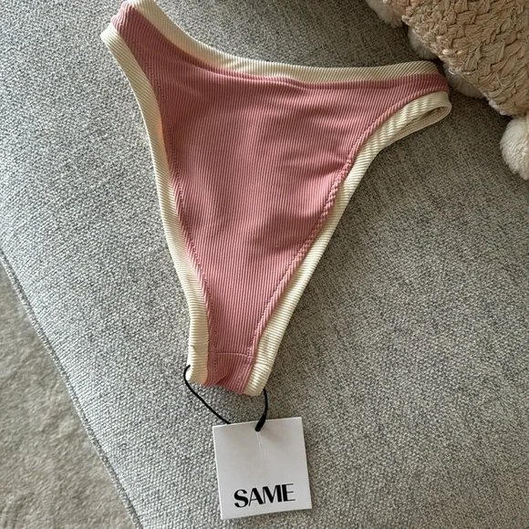 SAME Los Angeles The Grace Ribbed Bottom Pink - Picture 3 of 8